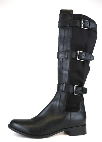 Cole Haan Z1259* Avalon Tall Leather Boot Black Women Size 10 B - 第 1/7 張圖片