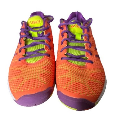 Asics Gel Solution Speed Orange Coral Purple Running Shoes Womens Size 7