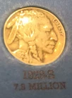 1929-S 5C Buffalo Nickel Full 4 Digit Date And 3/4 Horn