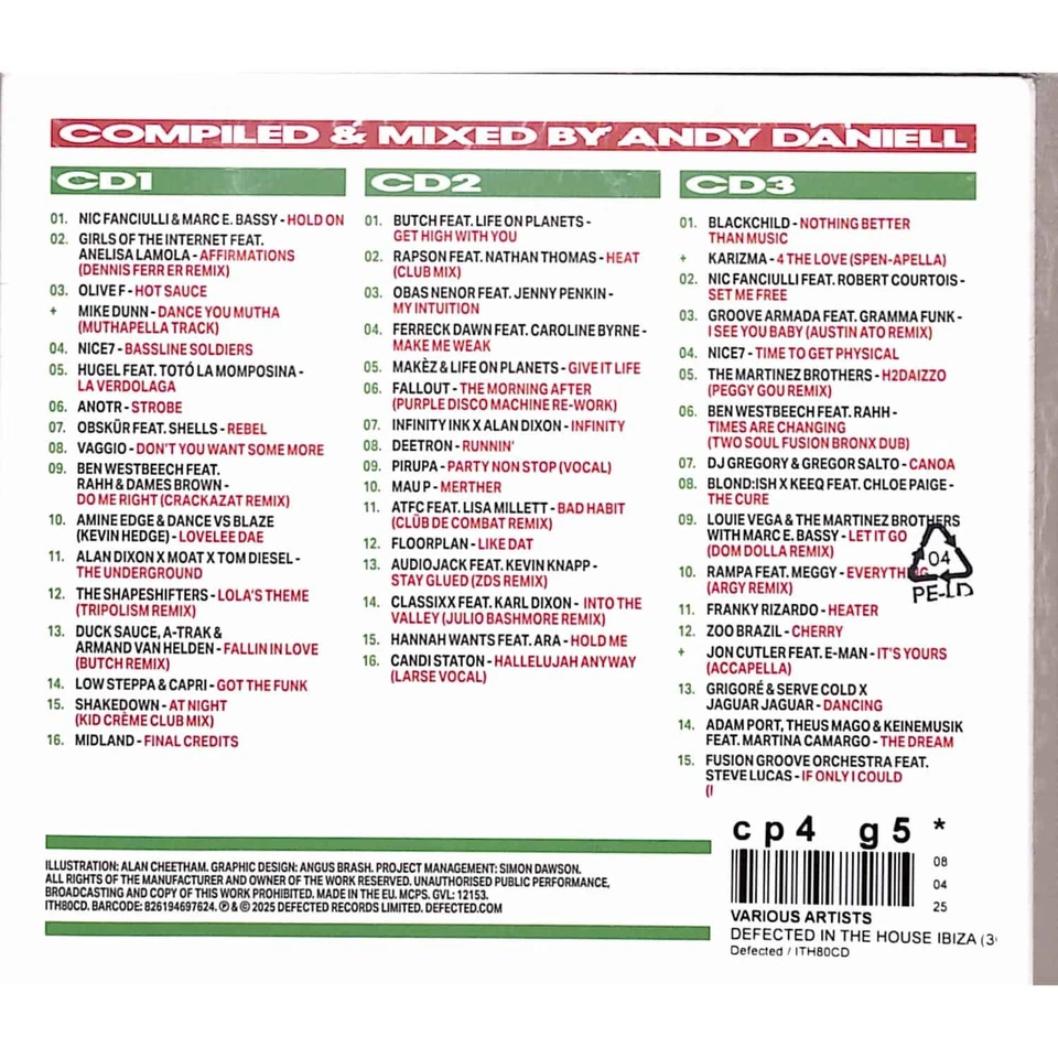 Various Artists / DEFECTED IN THE HOUSE IBIZA (3CD) / Defected / ITH80CD / 3CD - Bild 2 von 2