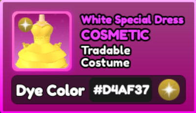 World Zero WZ - COSMETICS - #D4AF37 (GOLD) - COSTUME