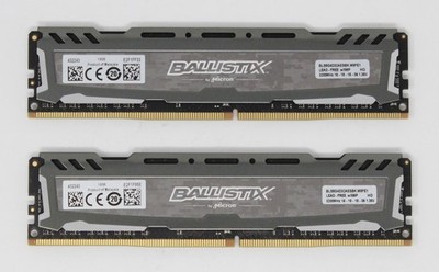 Crucial 16 GB (2x8GB) BLS8G4D32AESBK PC4-25600 (DDR4-3200) RAM (#28457)