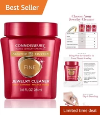 9.6oz Ammonia-Free Jewelry Cleaner: Transform Your Fine and Silver Pieces Today!