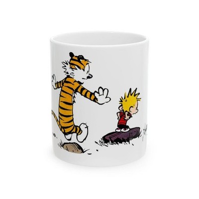 Calvin and Hobbes "Skipping Stones" Mug - Nostalgic Comic Art Coffee Cup |  eBay