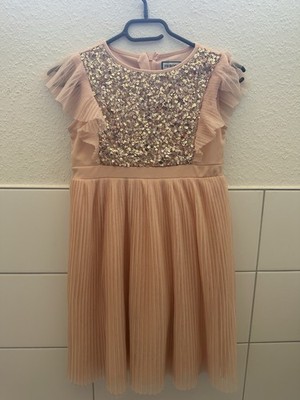 Friboo Festliches Kinder Kleid 134/140 Pailletten Tüll Prinzessinnenkleid