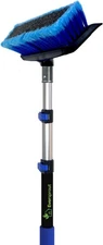 EVERSPROUT 1.5-to-3 Foot Scrub Brush + 3' Extension Pole, Blue 