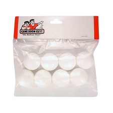 Foosball Table Foosballs - Smooth Surface - White - Set of 8
