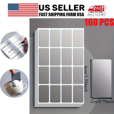 160pcs Waterproof Label Stickers Oil - Resistant Reusable for Food Containers
