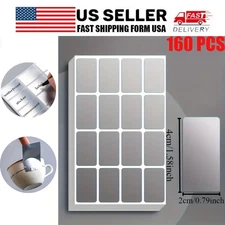 160pcs Waterproof Label Stickers Oil - Resistant Reusable for Food Containers
