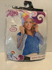 Rainbow Dash Sudadera con Capucha Disfraz Recortado My Little Pony Juegos con disfraces Niño (8-10) 1 pieza