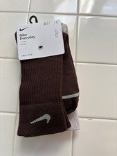NWT Nike Everyday Cushioned Crew Dri-Fit Socks Women 6-10 Men 6-8 Yth 5Y-7Y 30