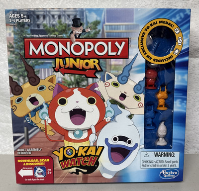 Monopoly Junior Yokai Watch Board Game Ages 5 And Up