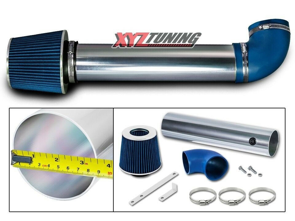 Azul Corta RAM Aire Admisión Kit + Filtro Para 06-10 Comandante 5.7L V8
