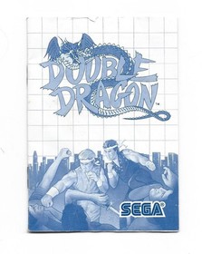 Sega Master System DOUBLE DRAGON w/Cartridge, Instructions & Box (CIB)