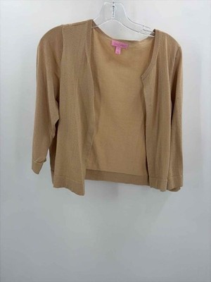 Pre-Owned Lilly Pulitzer Tan Size Large Cardigan Sweater