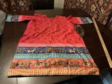 Cotton Indian Figures salwar kameez with dupatta Set, 46  Bust, 37  Long, Great