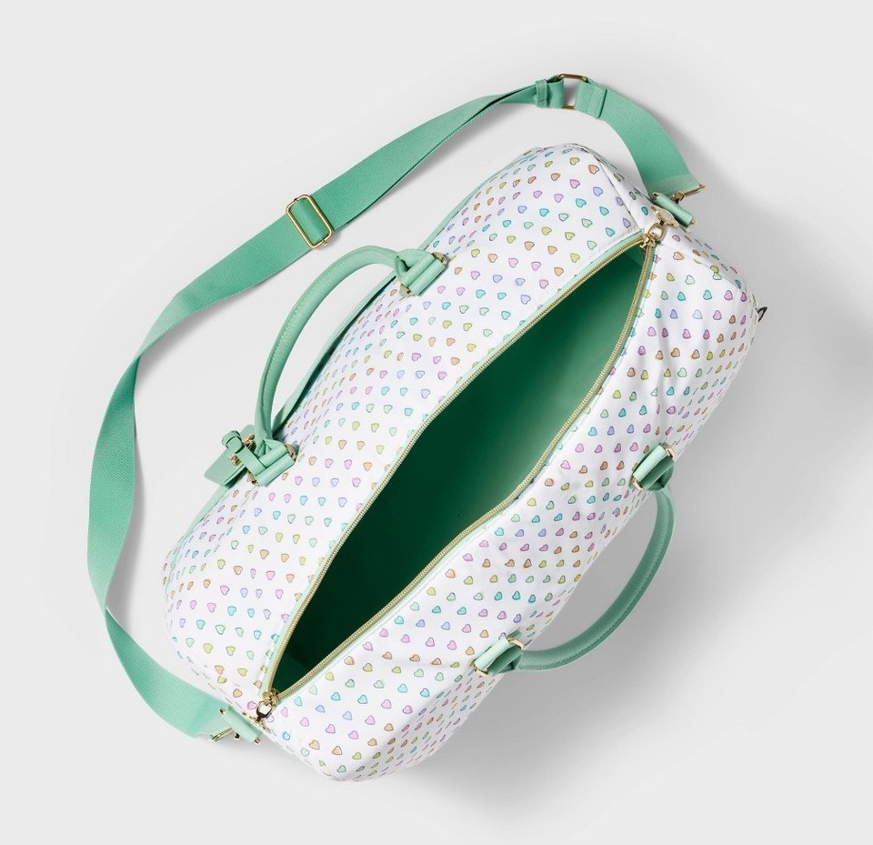 **NWT IN HAND** Roller Rabbit x Target Heart Duffle Bag | eBay