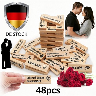 Naughty Block Tower Spiel Geschenk für Paare Erwachsene Party Super Baustein HOT