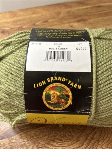 Lion Brand Yarn Vanna's Choice Yarn Dusty Green 7 OZ 340 YDS New - 第 5/5 張圖片