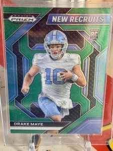 2024 Panini Prizm Draft Picks - New Recruits Drake Maye #NR-DME Green Prizm (RC)