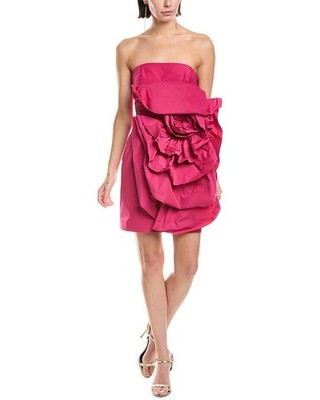 Marchesa Notte Sleeveless Taffeta Mini Dress Women's | eBay