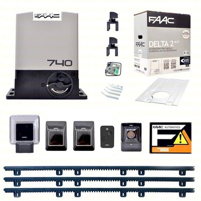 FAAC DELTA 2 KIT 740 3 Meter Nylon Zahnstange Automatisierung Schiebetor