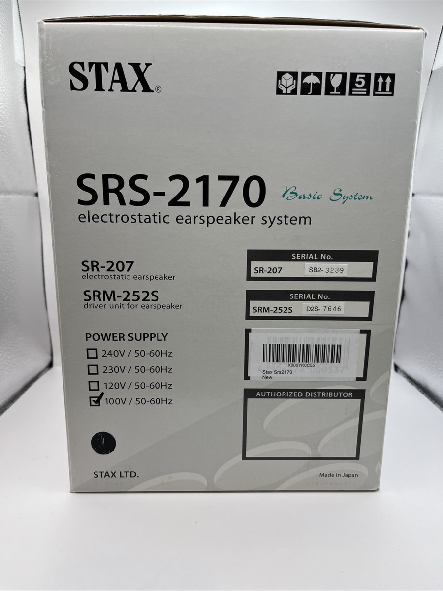 STAX  SRS-2170（SR-207+SRM-252S） STAX Electrostatic Earspeaker SRS-2170: SR-207＋SRM-252S