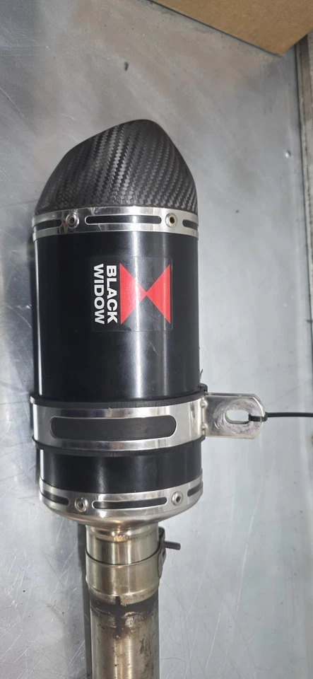 YAMAHA R6 5SL Black Widow Exhaust Can And Link Pipe 2003 To 2005  - Image 3 of 4