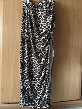 Women’s Leopard Print Skirt With Side Split , Size S