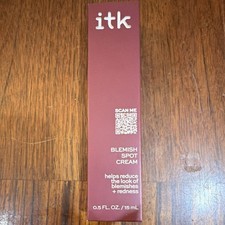 itk Blemish Spot Cream Salicylic Acid Tea Tree Oil Paraben-Free Vegan 0.5 fl oz