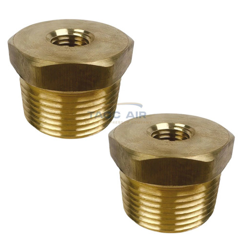 2 PC 1" Male x 1/4" Female Hex Reducer Bushing Adapter Pipe Reducing Fitting