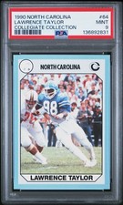 1990 COLLEGE COLL NORTH CAROLINA #64 LAWRENCE TAYLOR PSA 9