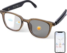 AI Smart Glasses for Men & Women, Ai-Powered by Translation, Noise Reduction, Op
