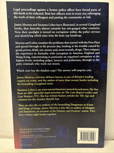 Bent Australia's Crooked Cops Book by James Morton Australian True Crime - Picture 2 of 6