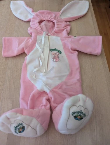 Cabbage Patch Kids 16 inch Pink Bunny Outfit Pajamas Costume Sleeper Feet