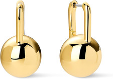 Chunky Small Knot Earrings - 14K Gold Plated Silver Statement Earrings - Trend