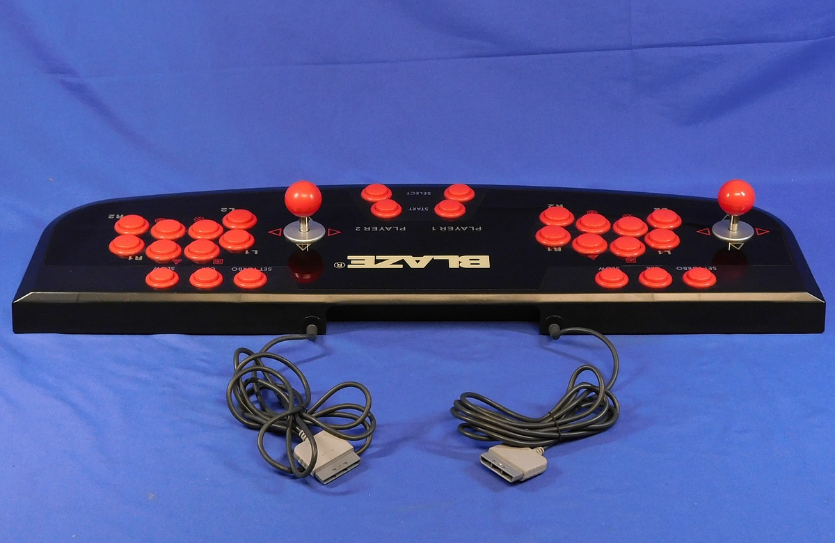 BLAZE HOME ARCADE TWIN SHOCK 2-PLAYER PLAYSTATION ARCADE STICK PS1