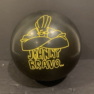 Vintage Cartoon Network Johnny Bravo Bowling Ball Year 2000 8.5lbs Black