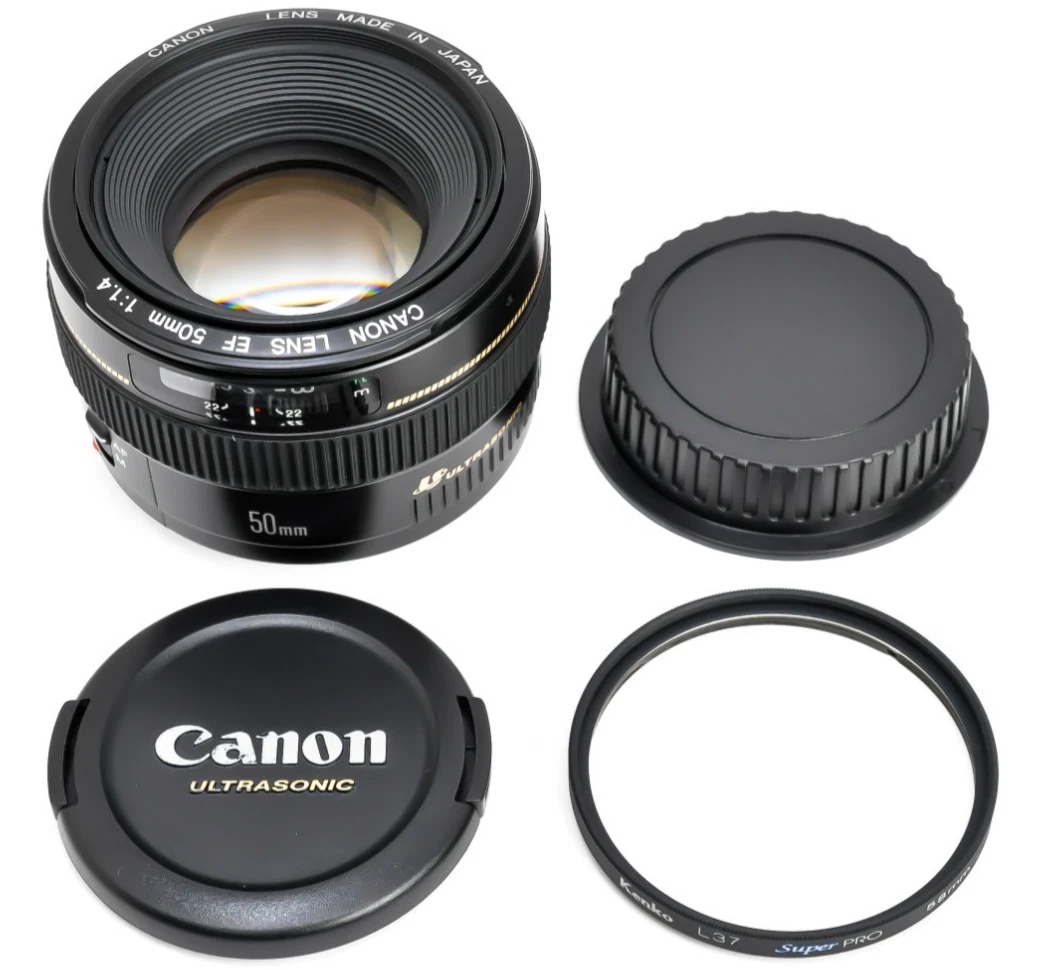 Objectif Canon EF 50 Mm F/1.4 USM - Occasion Comme Neuf - Boîte D'origine - Monture Canon