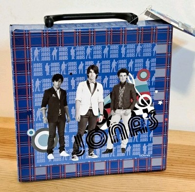 Jonas Brothers Disney ''Crush'' New Blue Lunchbox-Style Carry Case w/ Handle, 11pc