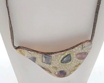 Beautiful New Handcrafted Artisan Made Necklace Signed K Trost 2014