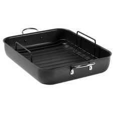 T-Fal Simply Cook 13"x16" Nonstick Roaster Black