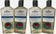 4 Cremo Body Wash #4 Blue Cedar Cypress 16 Oz All Season New Men's Body Wash