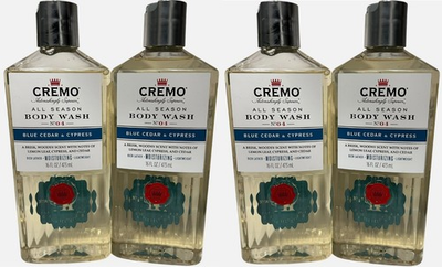 #ad 4 Cremo Body Wash #4 Blue Cedar Cypress 16 Oz All Season New Men#x27;s Body Wash $36.00