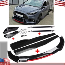 For Ford Focus Front Rear Bumper Lip Spoiler Splitter Body Kit Side Skirt