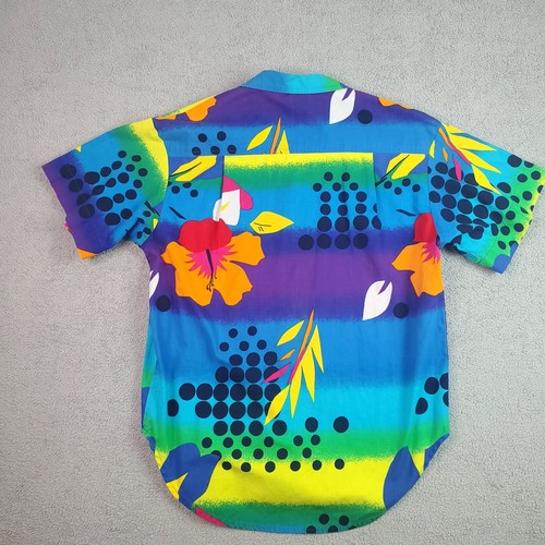 Vintage Ocean Pacific OP Shirt Mens Medium Relaxed 80s 90s Hawaiian Made in USA - Picture 10 of 14