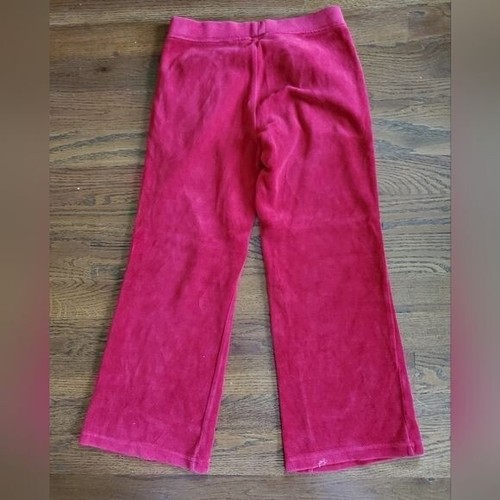 GYMBOREE OUTLET Girls 6 red velour Panda pants - Picture 7 of 7
