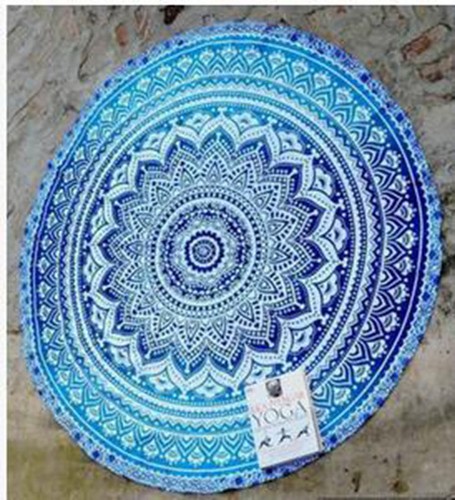 Bohemian Mandala Round Tapestry Beach Hippie Throw Yoga Mat Towel Indian Roundie - Picture 20 of 37