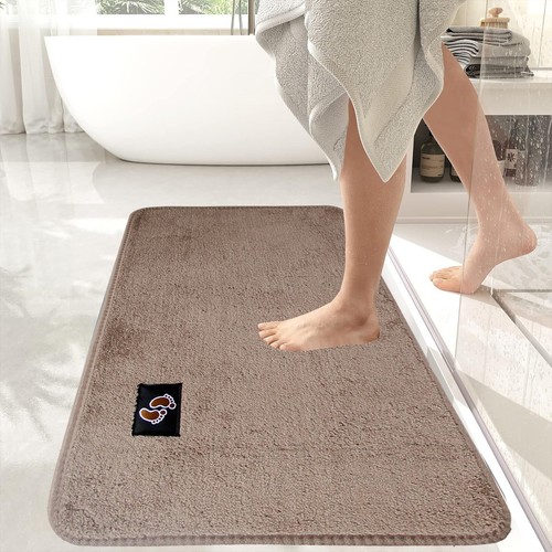 Non Slip Bath Mat Extra Large Bathroom Rug Toilet Pedestal Mat Washable Rugs - Picture 4 of 43