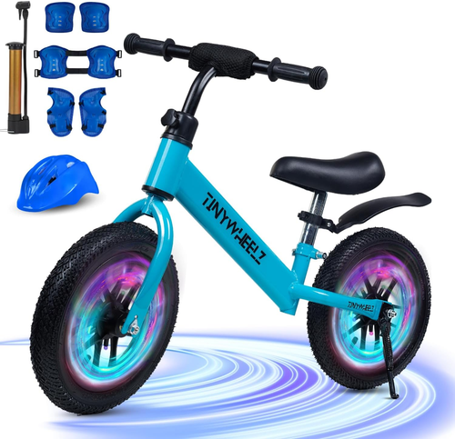 Balance Bike for Kids 2-5 Year Old - Lighting Tires with Adjustable Seat & Handl